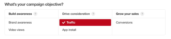 2. Choose a Campaign Objective