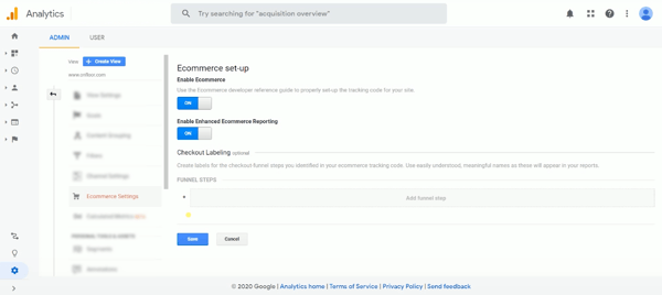 Enable Enhanced Ecommerce google analytics