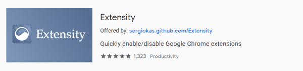 Extensity chrome extension