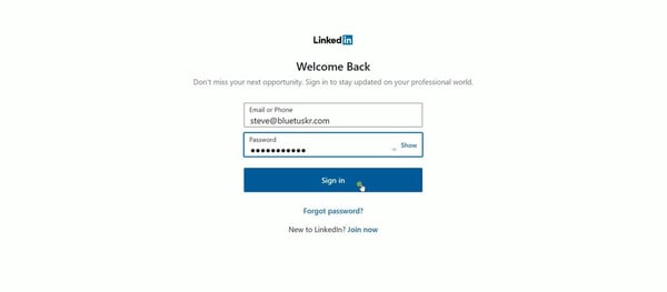 1 post job linkedin login