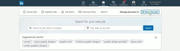 3 post job linkedin jobs post free job