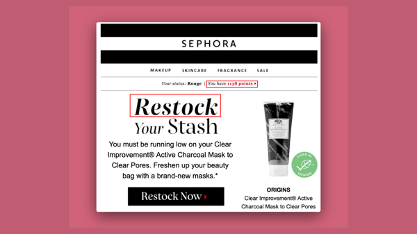 Replenishment Email